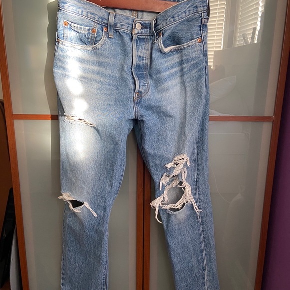 Levi’s 501 S High Waisted Filiforme Jeans - Picture 6 of 9
